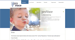 Desktop Screenshot of pro-voce.de