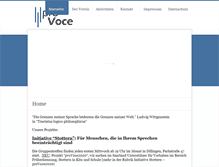 Tablet Screenshot of pro-voce.de